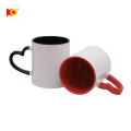 En gros de haute qualité 11 oz sublimation Heart Handle Color Tug pour café